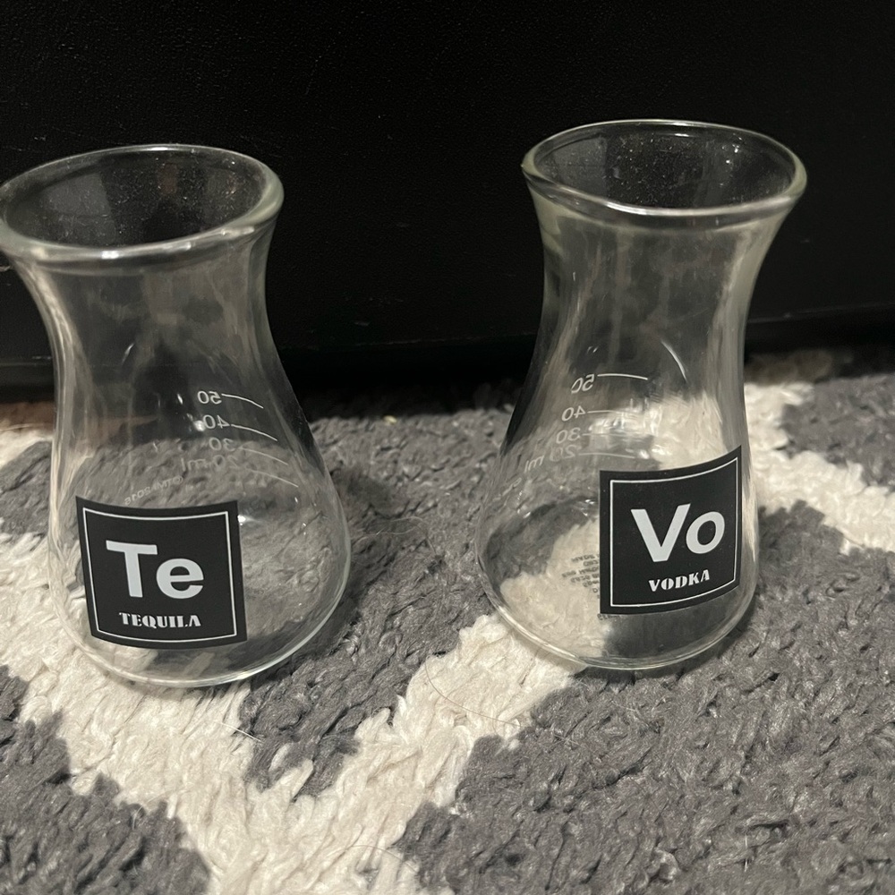 New beaker shot glasses